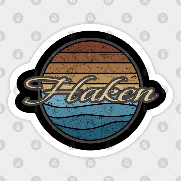 Haken Retro Waves Sticker by North Tight Rope